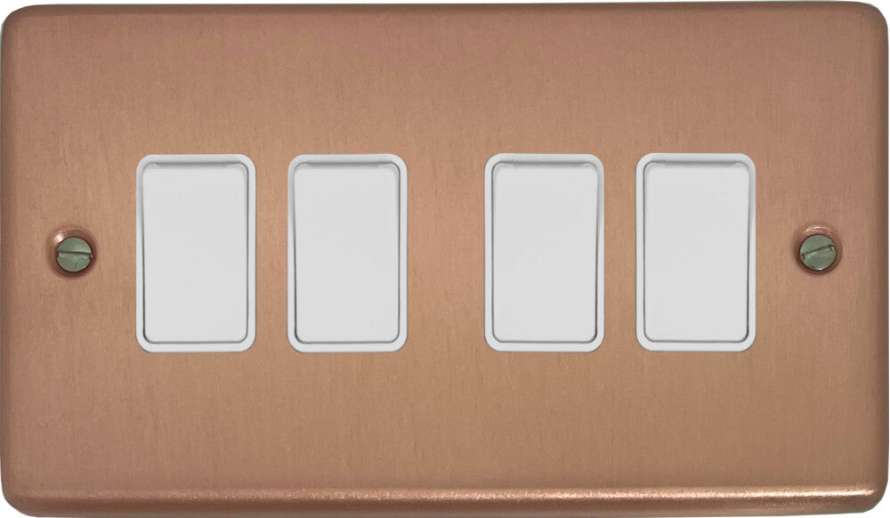 Contour Rose Gold 4 Gang Switch