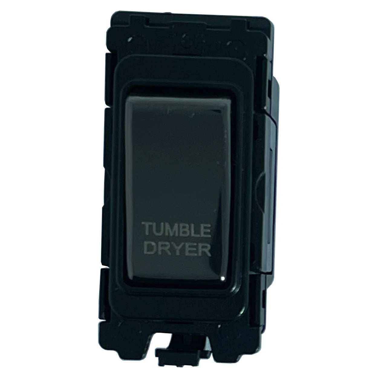 20A DP Switch - Engraved -Tumble Dryer - Black Nickel Switch