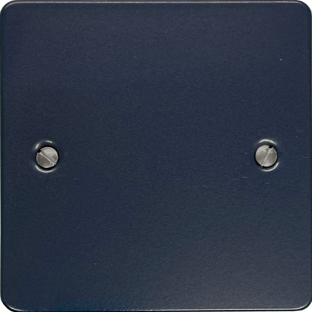 Flat Blue 1 Gang Blank