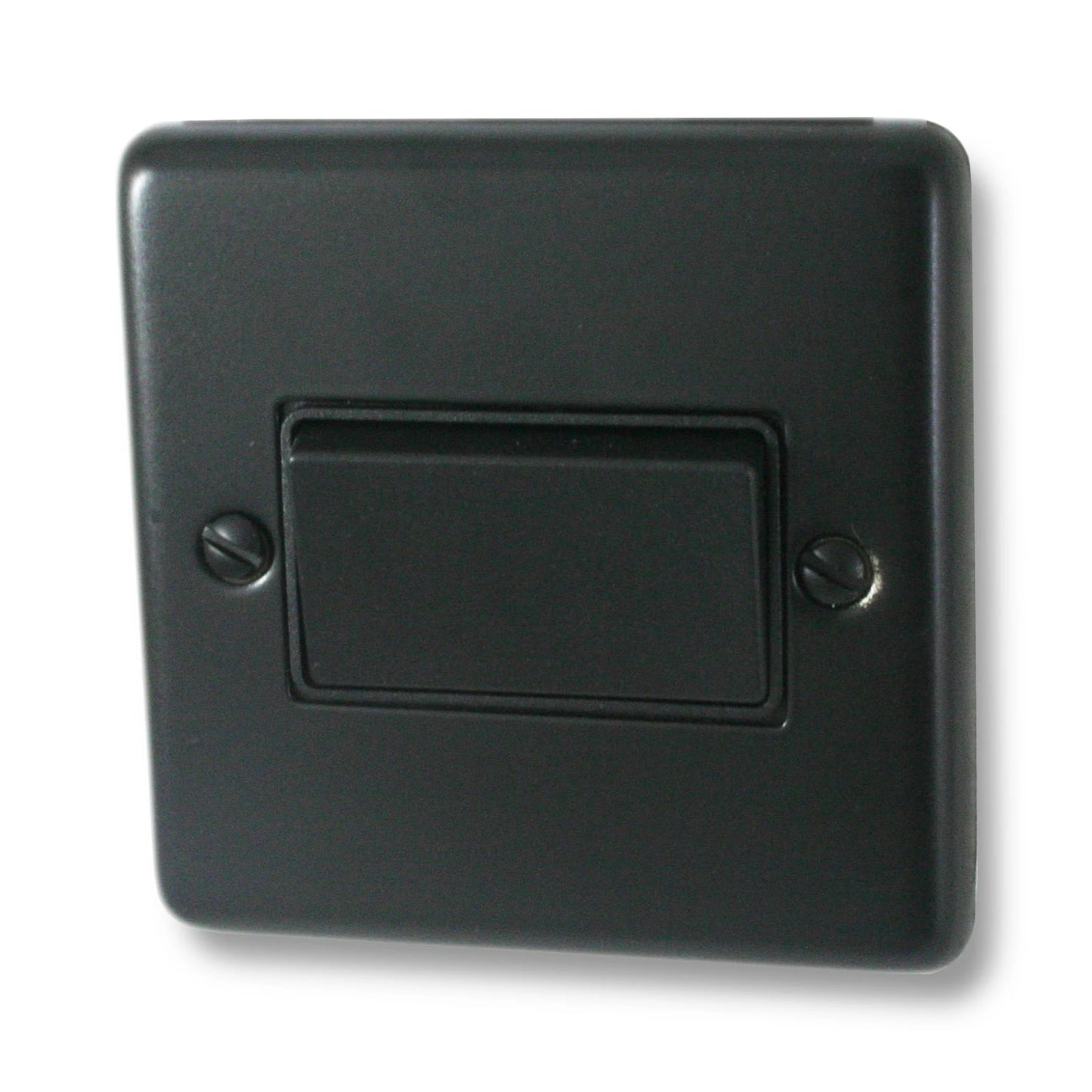 Contour Flat Black Fan Isolator (Black Switch)