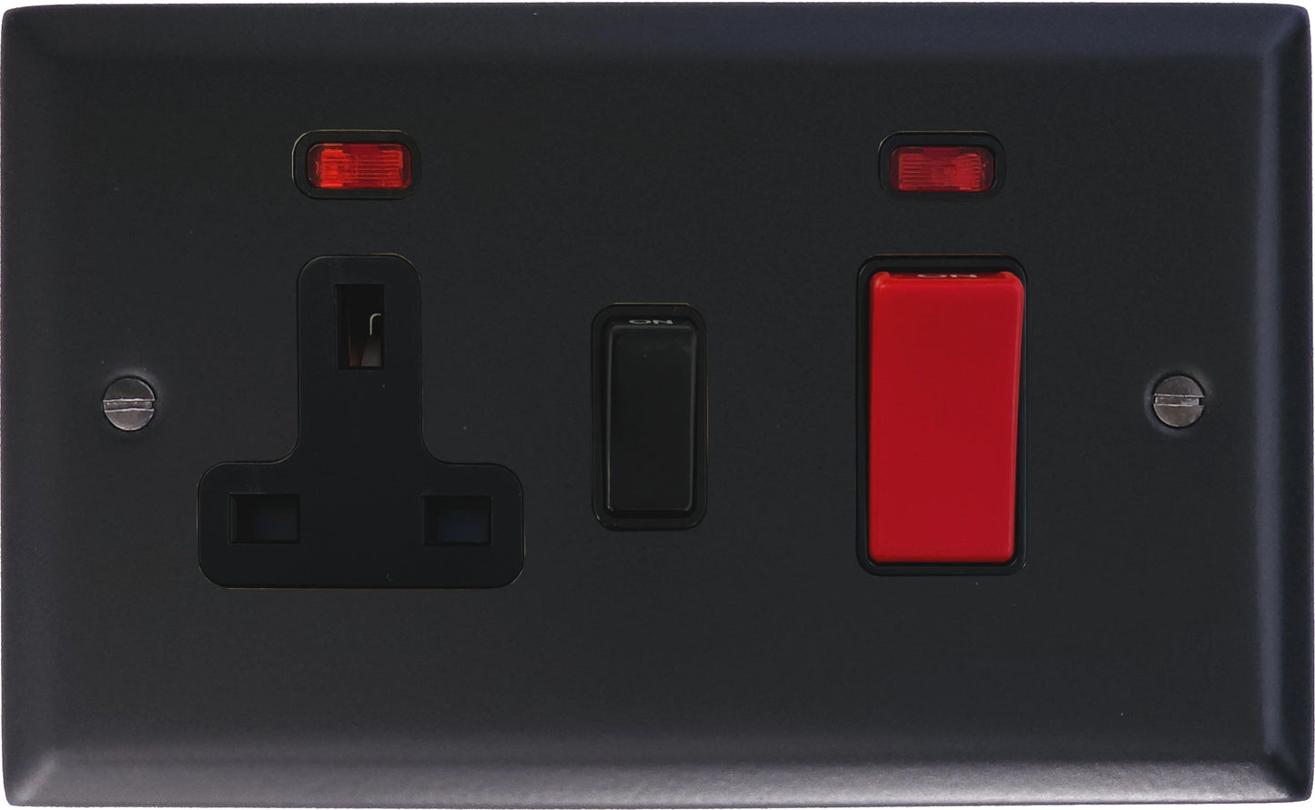 Spectrum Flat Black Cooker Socket