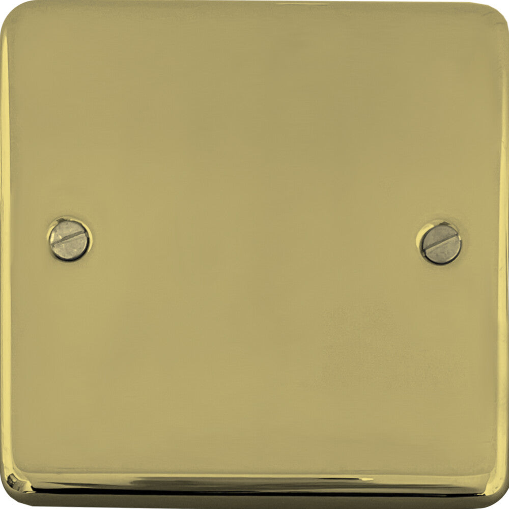 Contour Polished Brass 1 Gang Blank