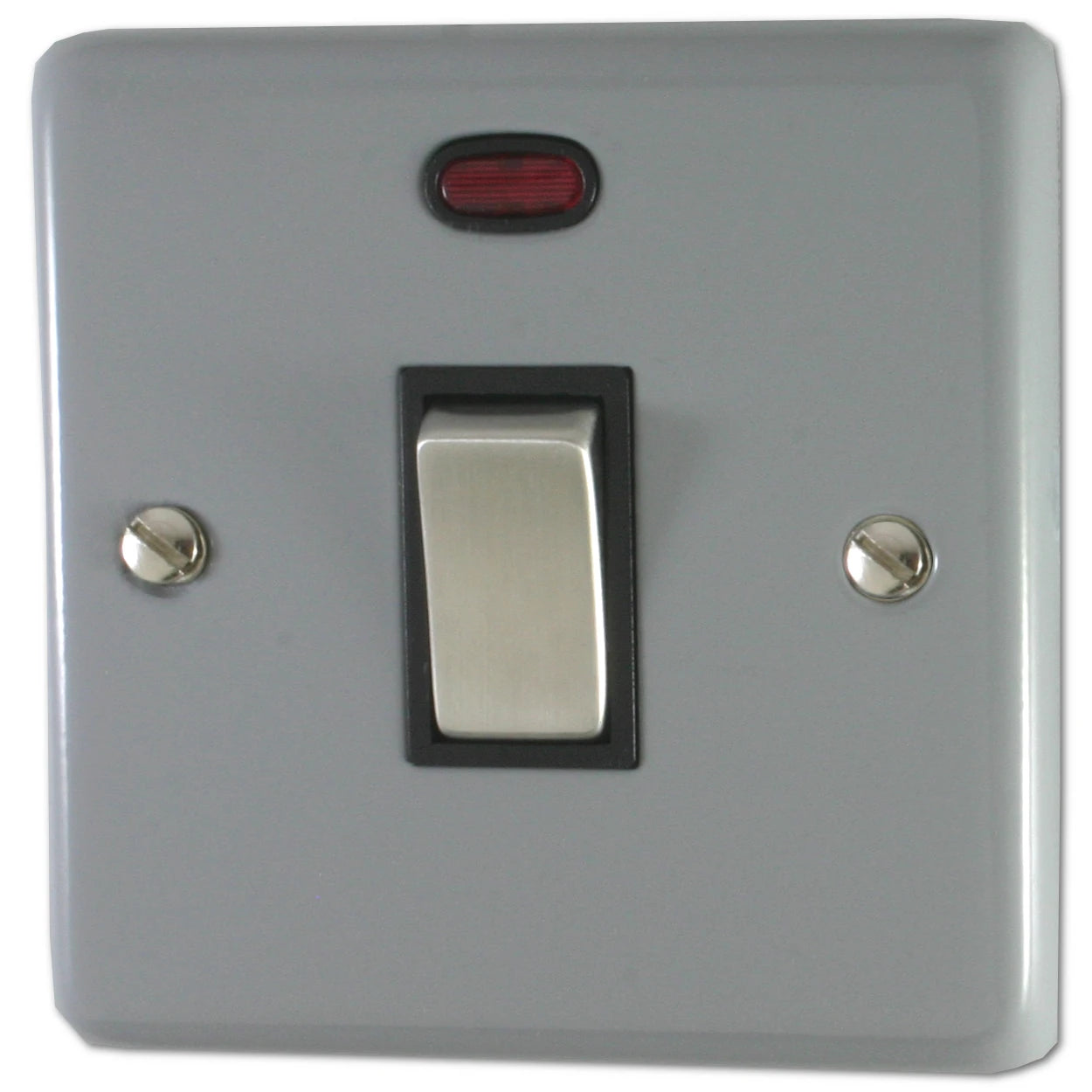 Contour Light Grey 20A Dp Switch + Neon
