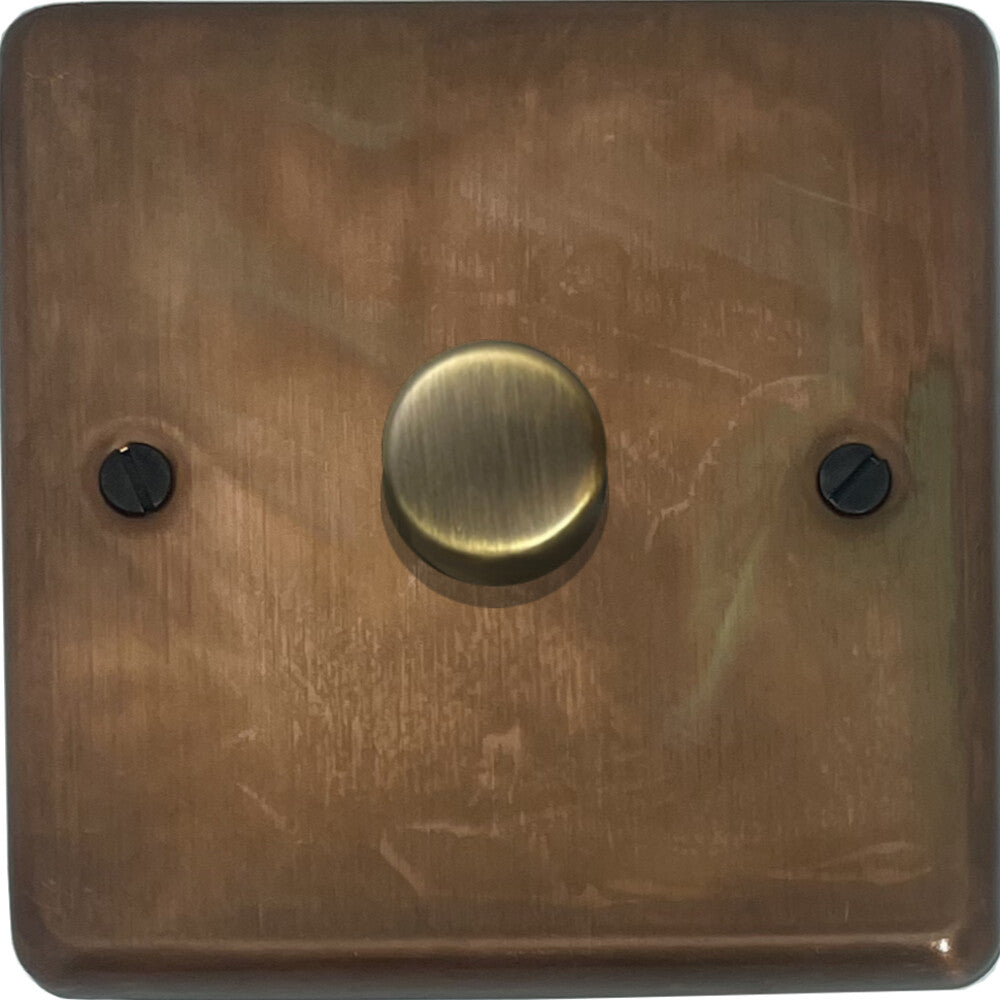 Contour Tarnished Copper 1 Gang Dimmer LED