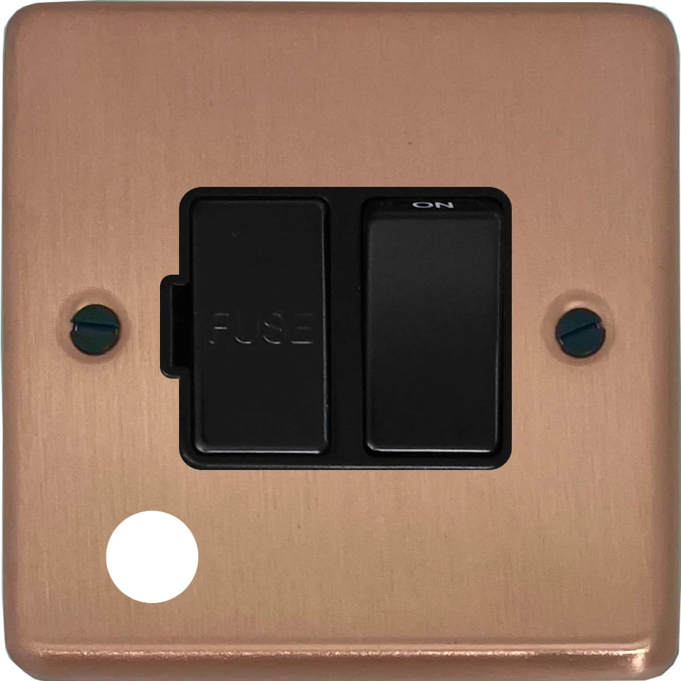 Contour Rose Gold Switch Fused Spur & F/Out