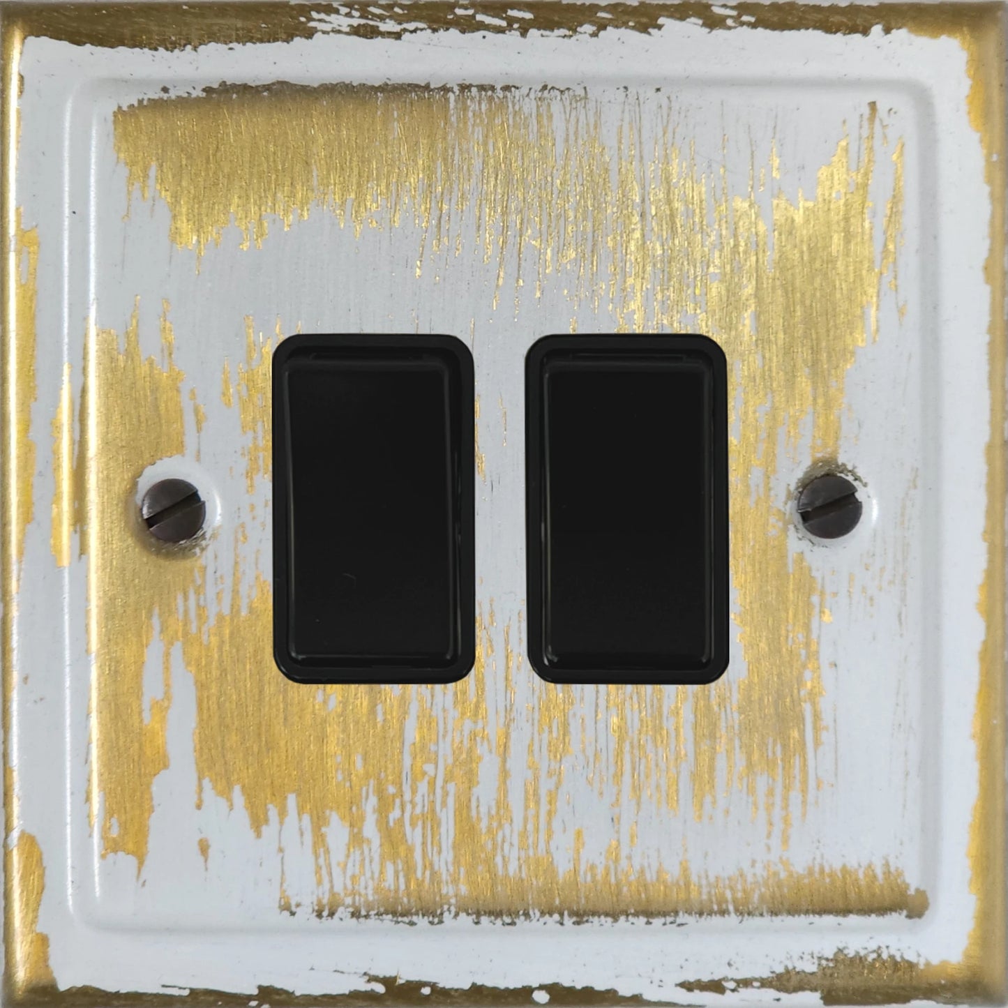 Victorian Dover Bronze 2 Gang Switch