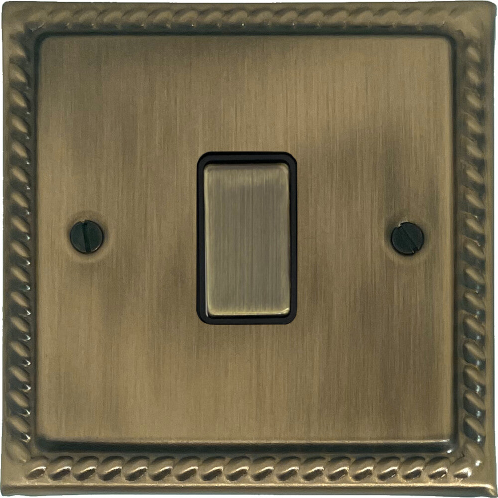 Georgian Light Antique Brass Intermediate Switch (Brass Switch)
