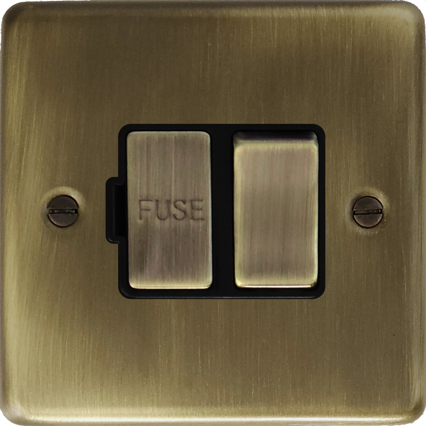 Contour Antique Brass Switched Fuse Spur (Brass Switch)