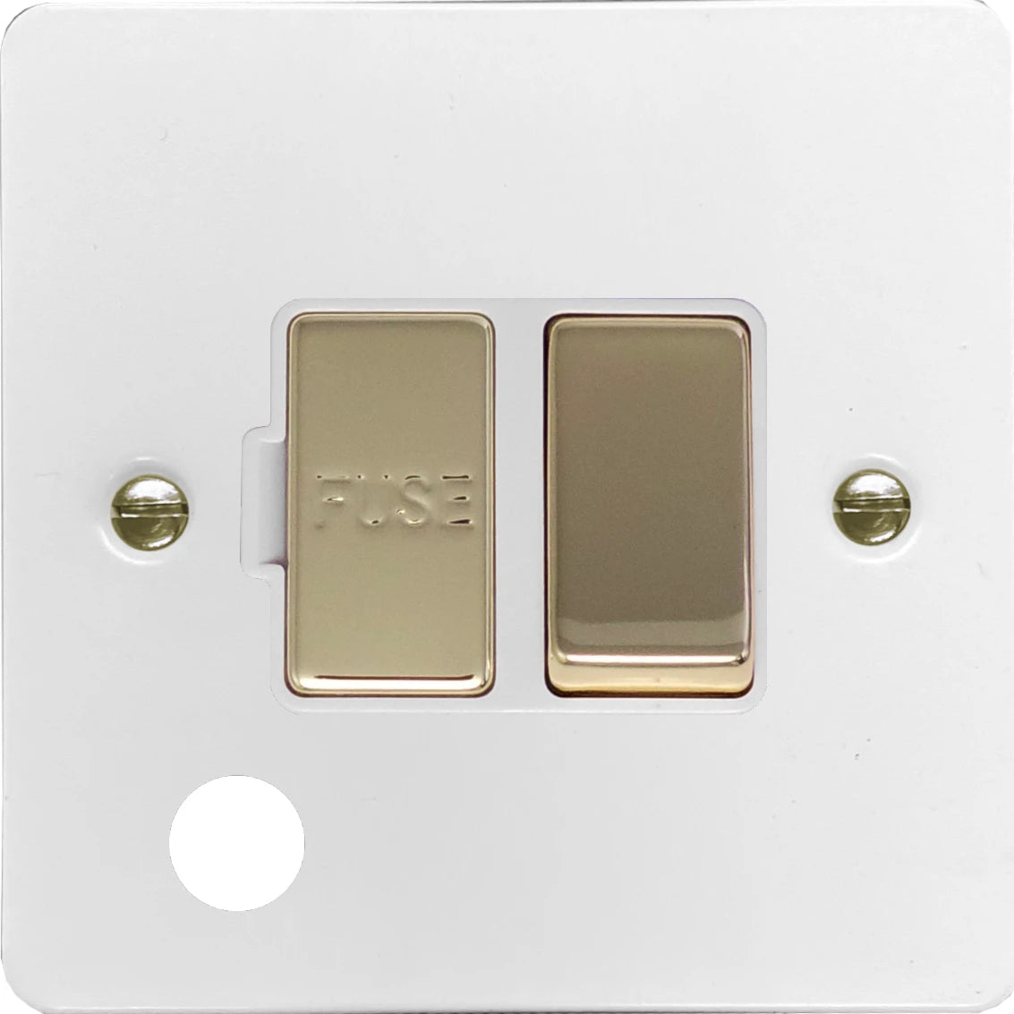 Flat White Switched Spur + Outlet