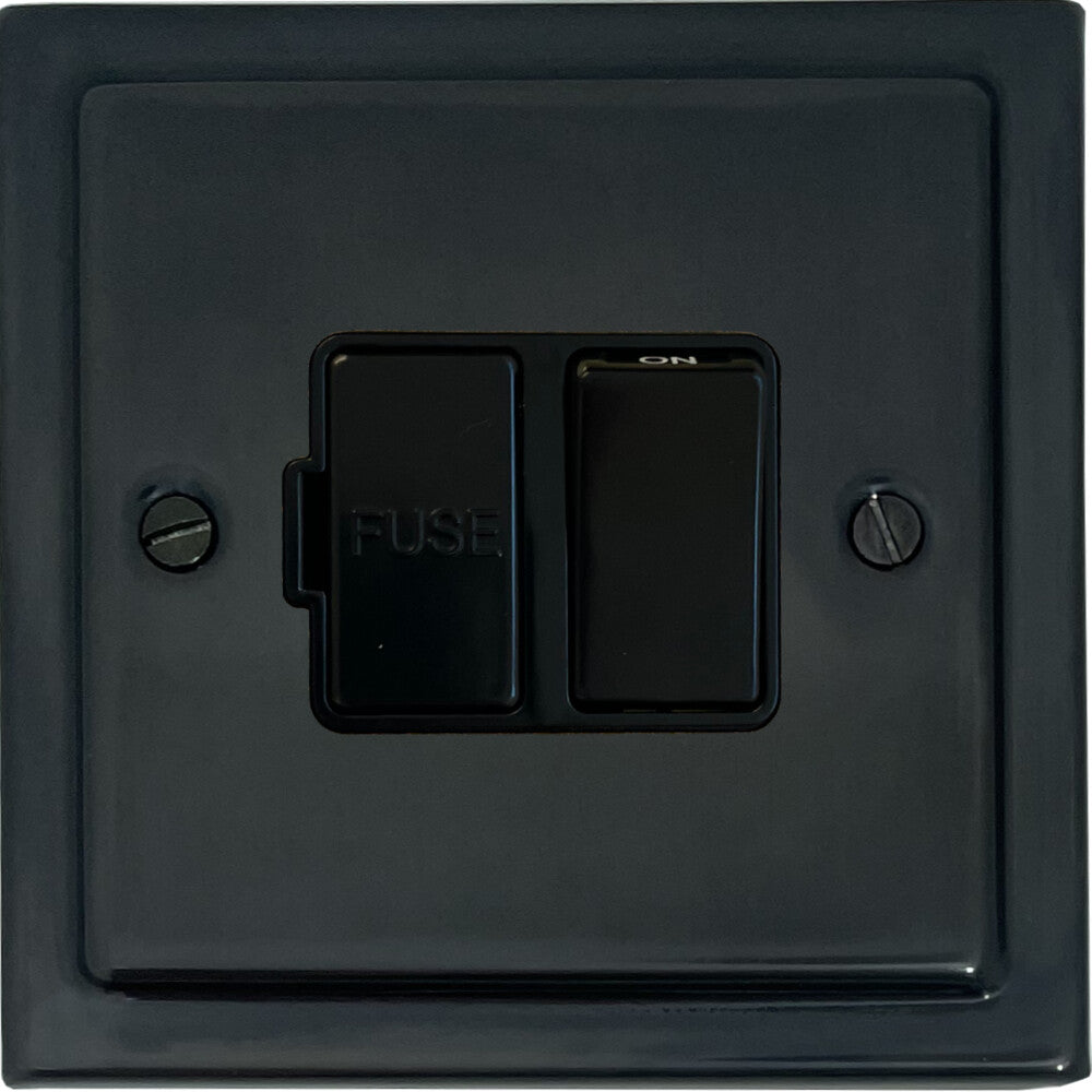 Victorian Black Bronze Switch Fused Spur