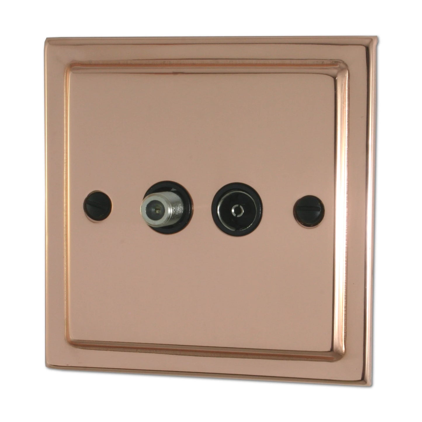 Victorian Polished Copper Coax Point & Satellite Point