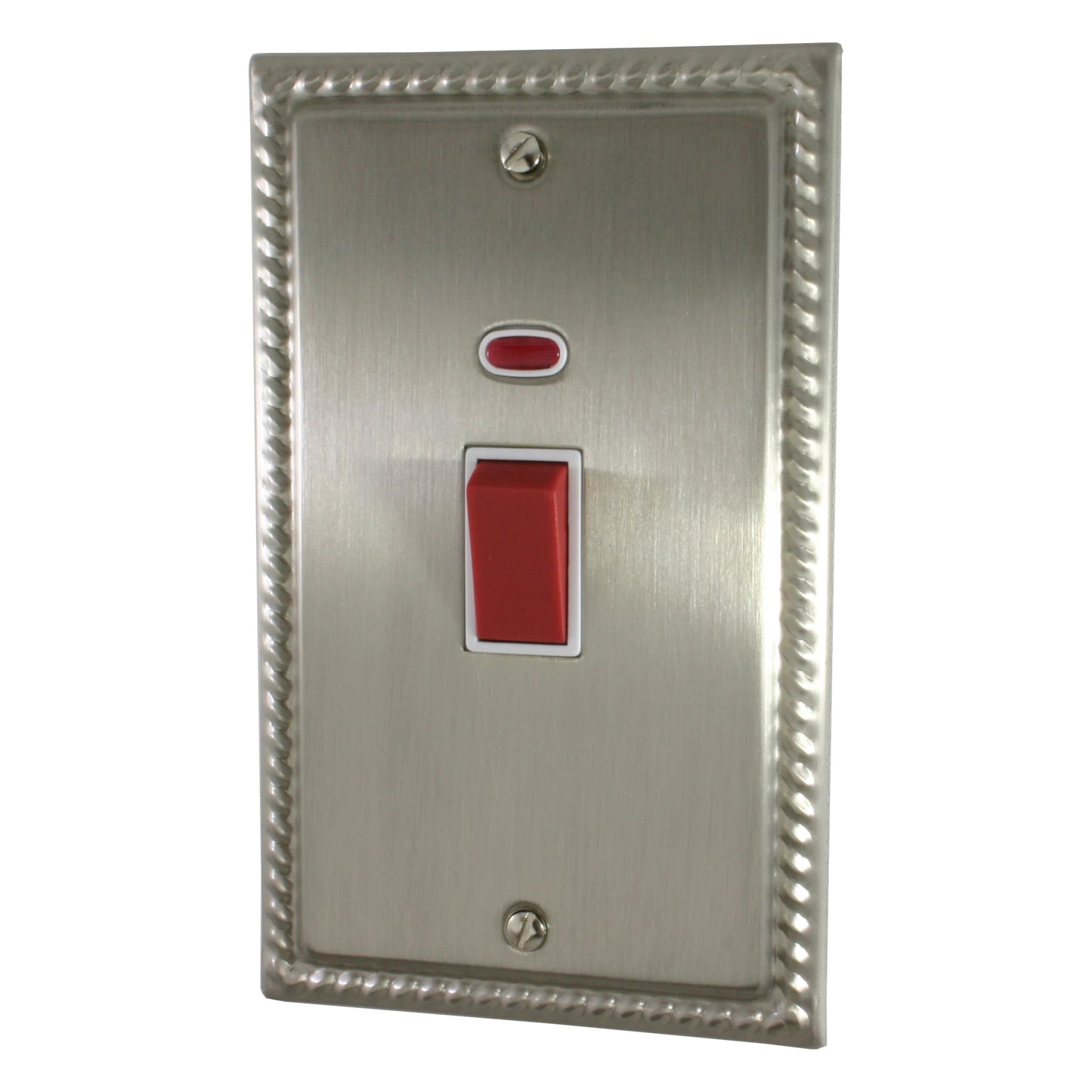 Georgian Satin Nickel 45 Amp Dp Swicth & Neon