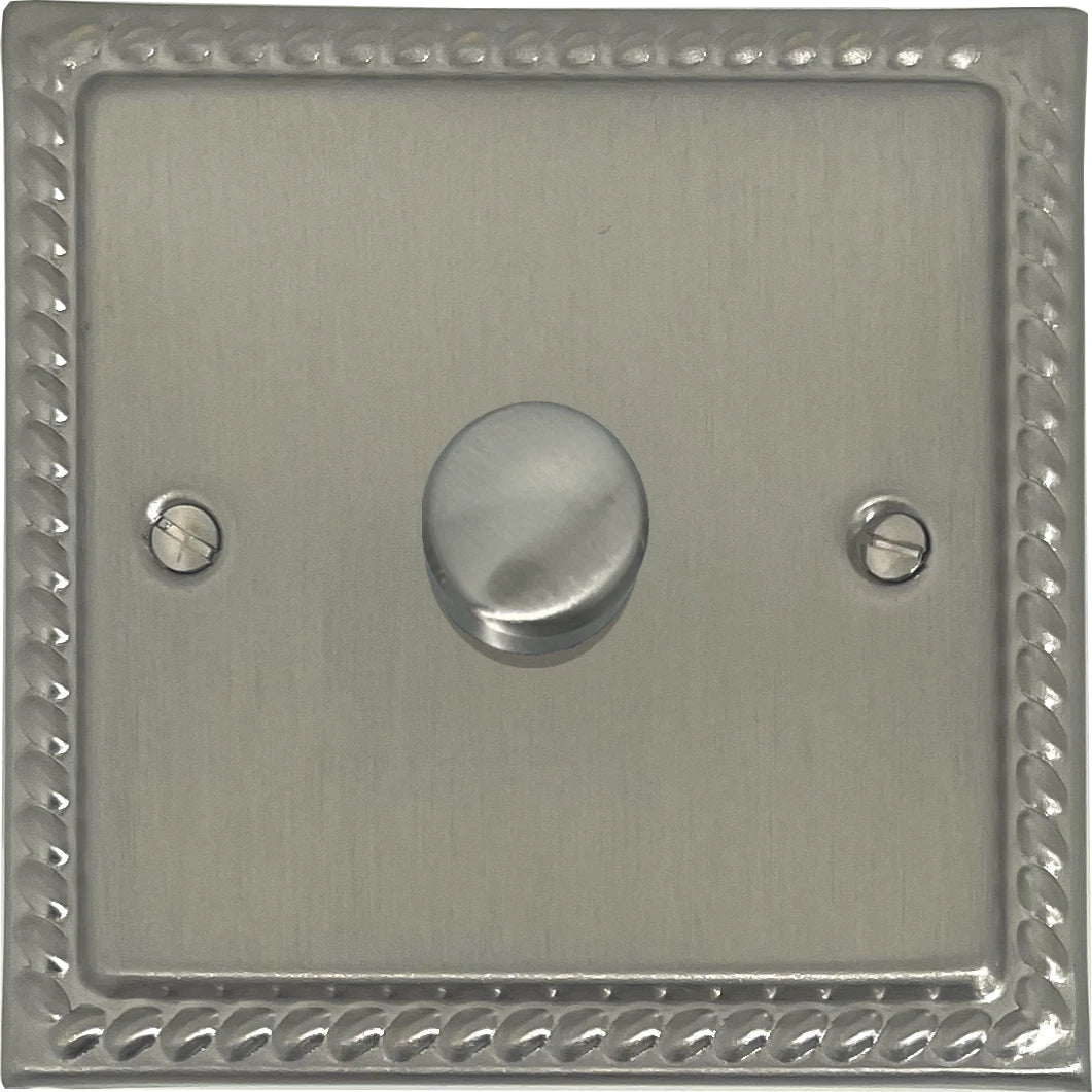 Georgian Satin Nickel 1 Gang LED Dimmer