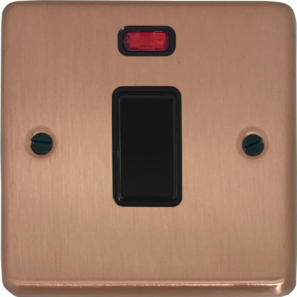 Contour Rose Gold 20Amp Dp Switch & Neon