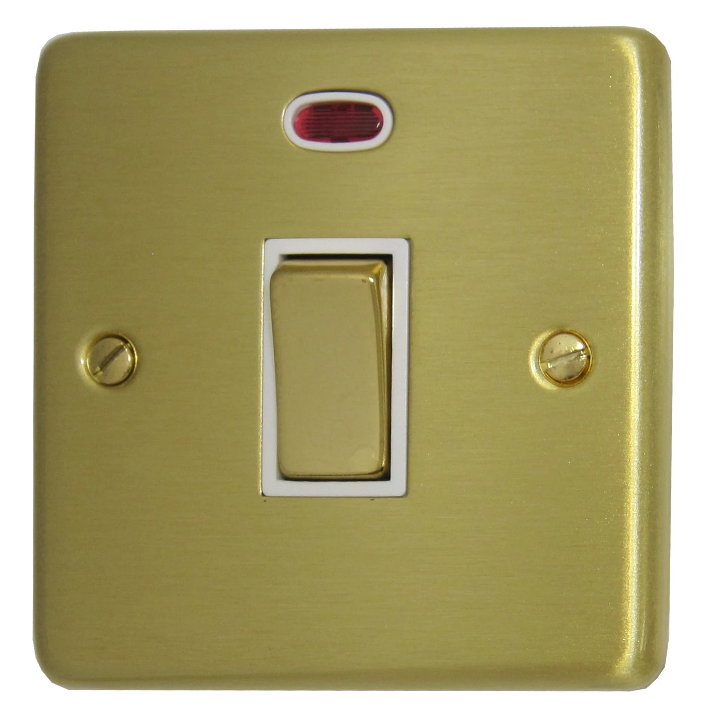 Contour Satin Brass 20A DP Switch