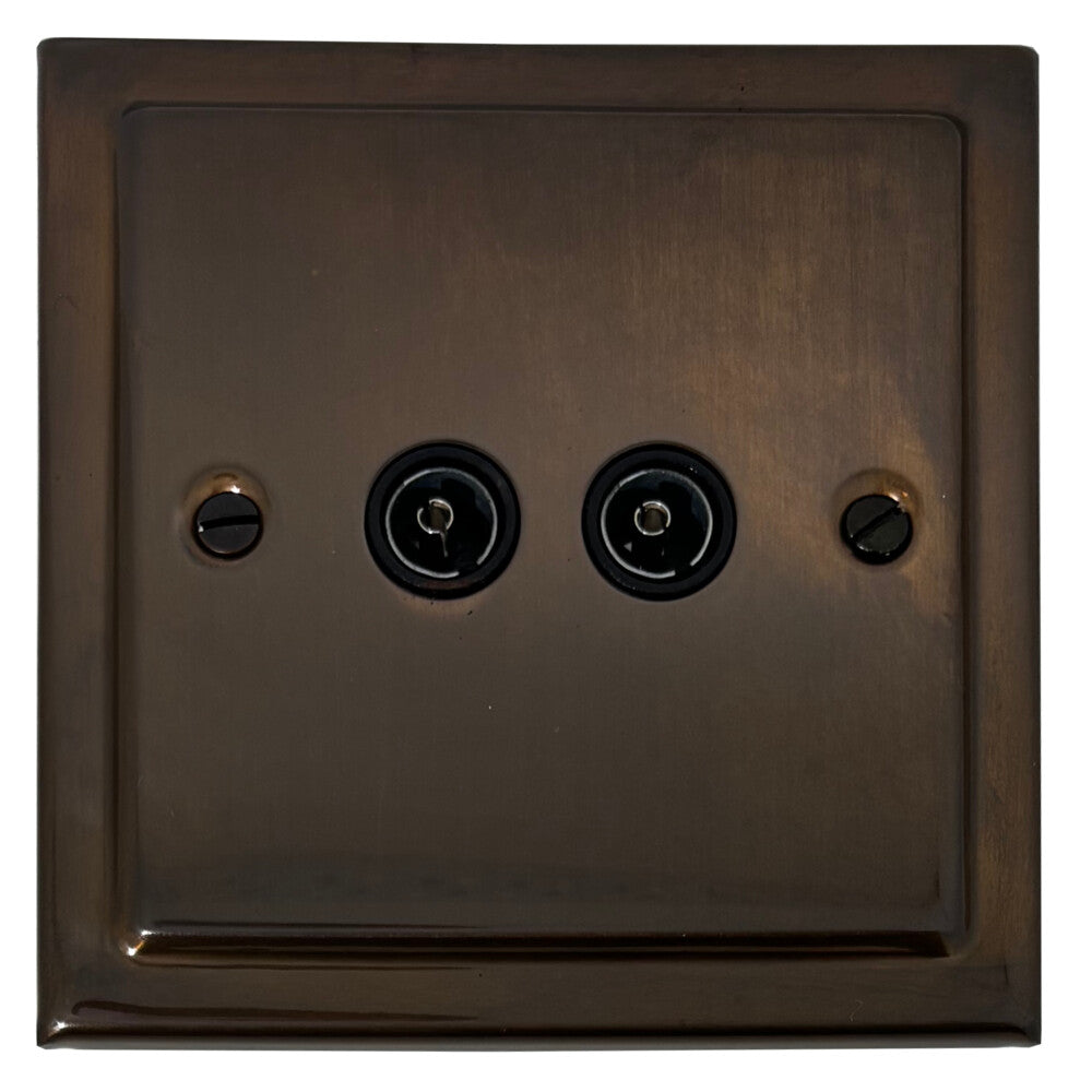 Victorian Medium Bronze Twin Tv Point