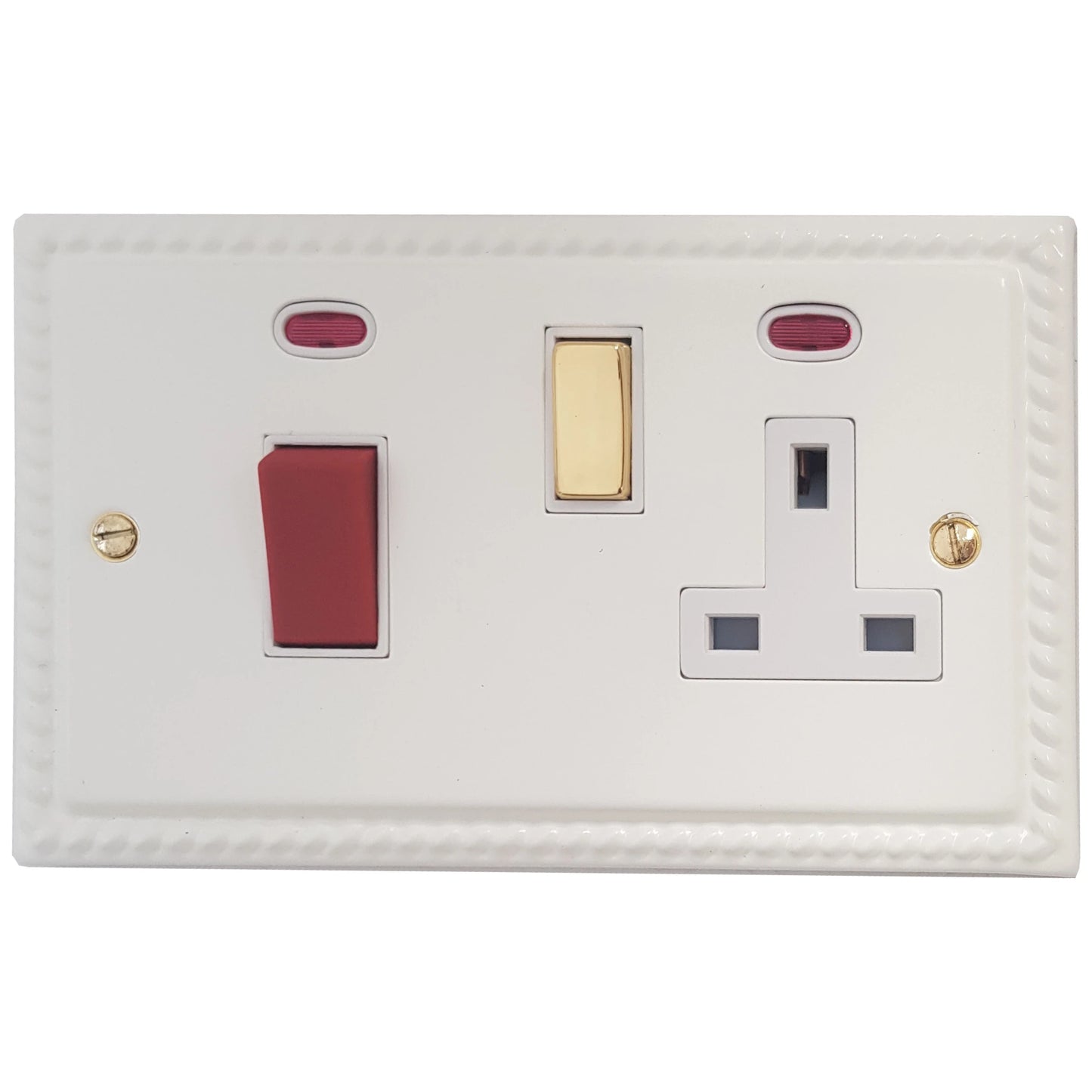 Georgian Flat White Cooker Socket