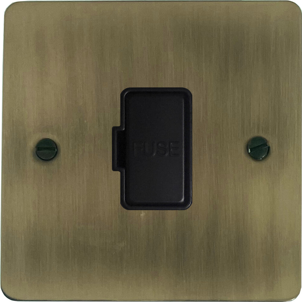 Flat Light Antique Brass Unswitched Spur