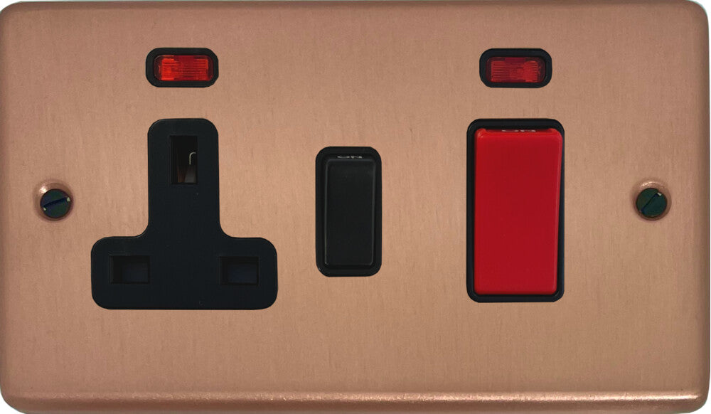 Contour Rose Gold 45Amp Cooker Socket