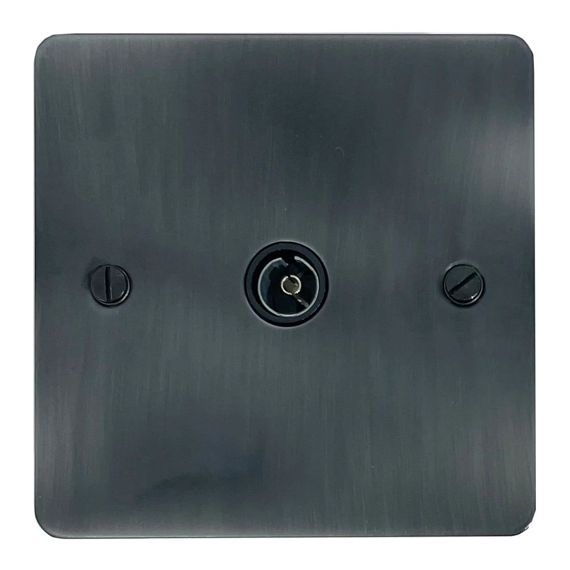 Flat Slate Effect 1 Gang Coax Point