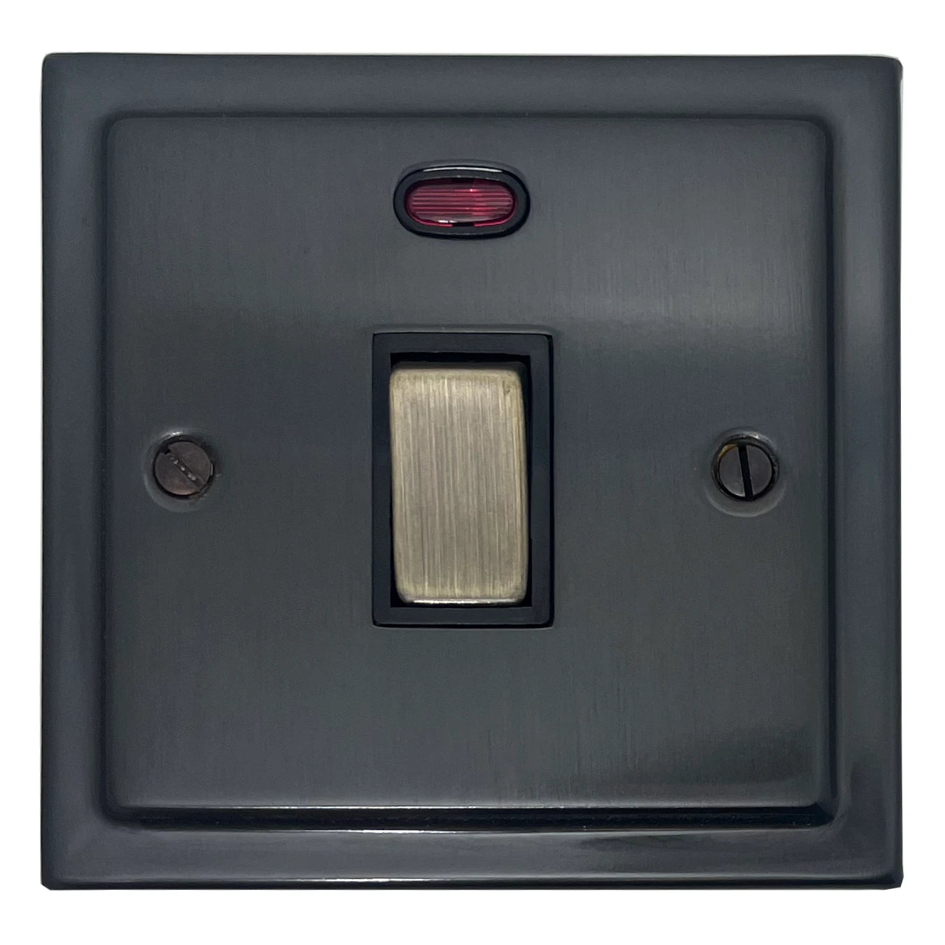 Victorian Black Bronze 20A Dp Switch with Neon