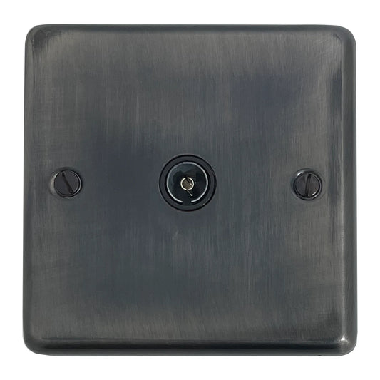 Contour Slate Effect 1 Gang Coax Point