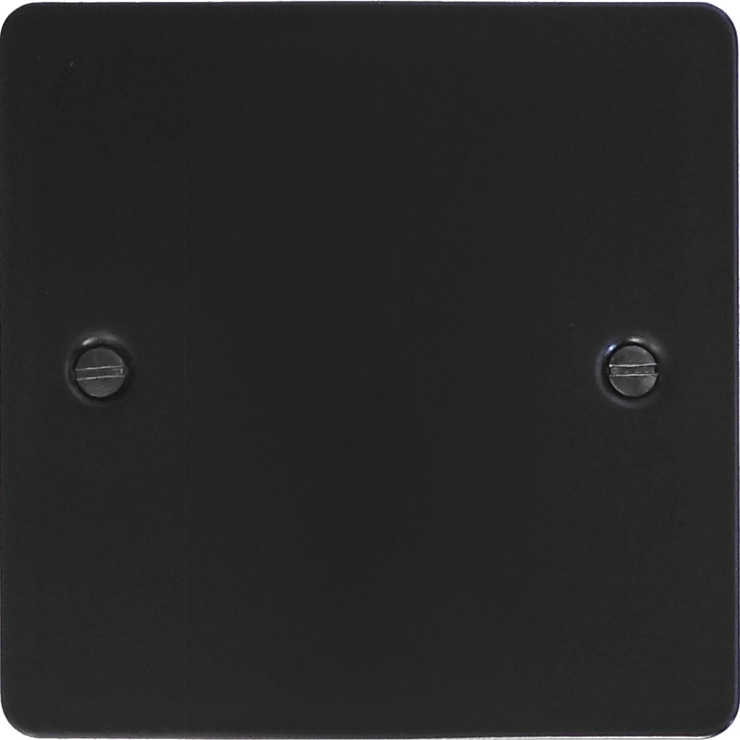 Flat Matt Black 1 Gang Blank