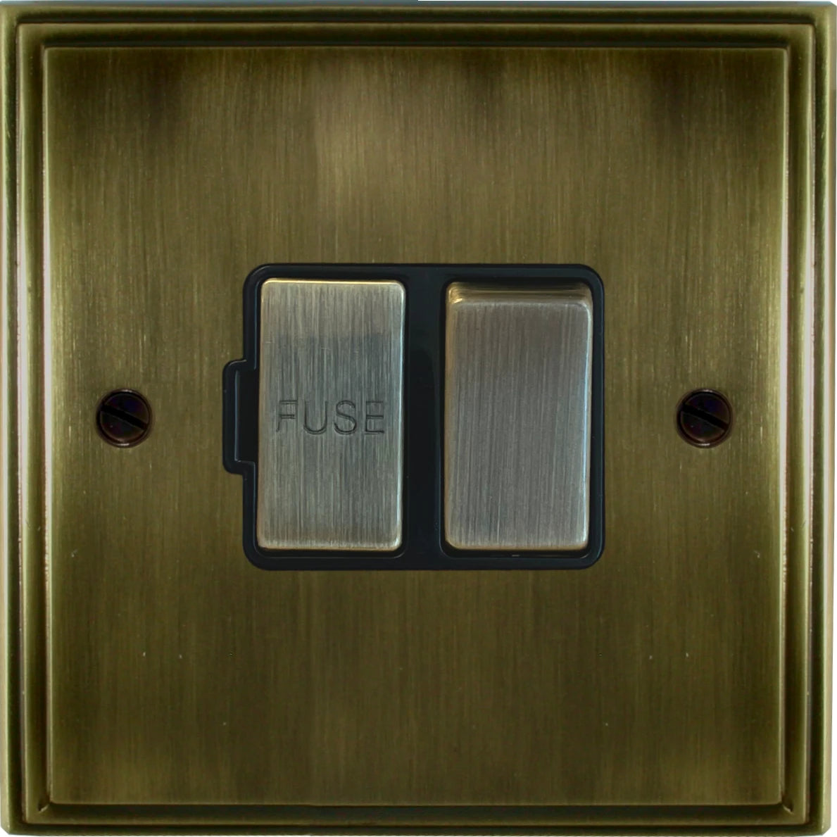 Victorian Antique Brass Switched Fuse Spur (Brass Switch)