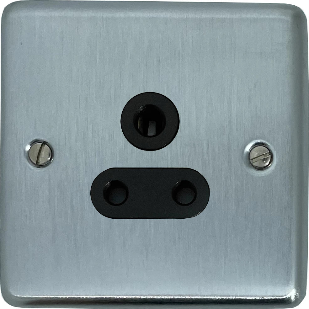Contour Satin Chrome 5 Amp Socket