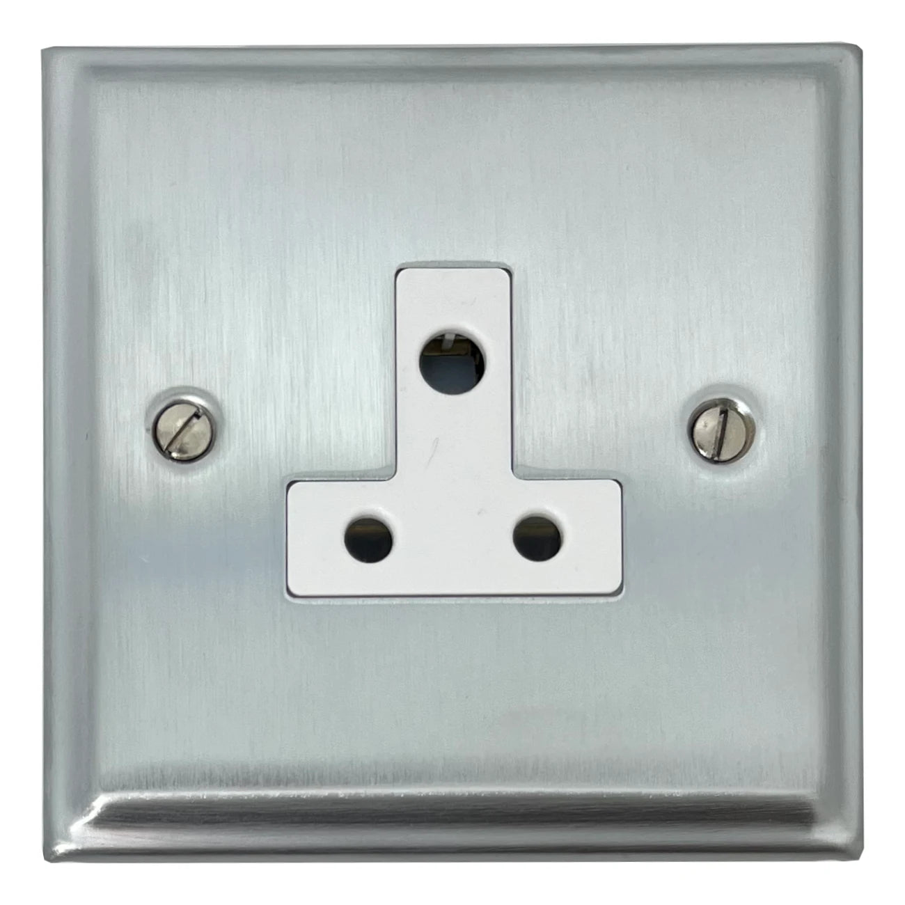 Deco Satin Chrome 5 Amp Socket