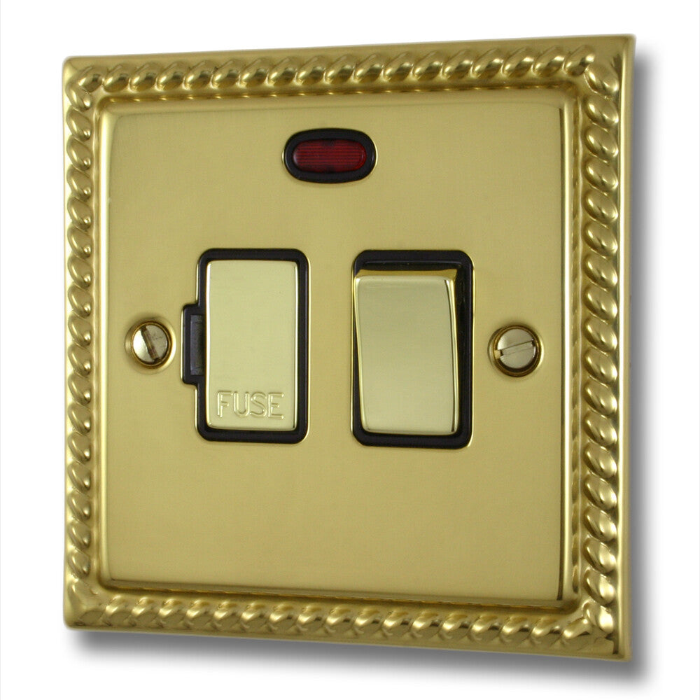 Georgian Polished Brass Swt. Fused Spur & Neon
