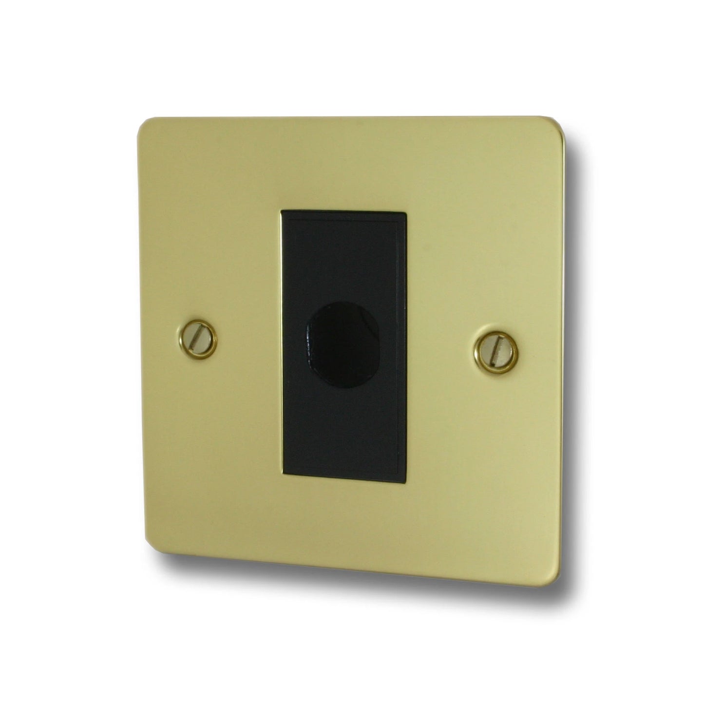 Flat Polished Brass Flex Outlet