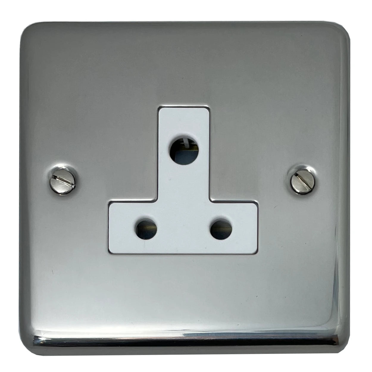 Contour Polished Steel 5 Amp Socket