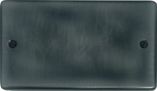 Contour Slate Effect 2 Gang Blank Plate