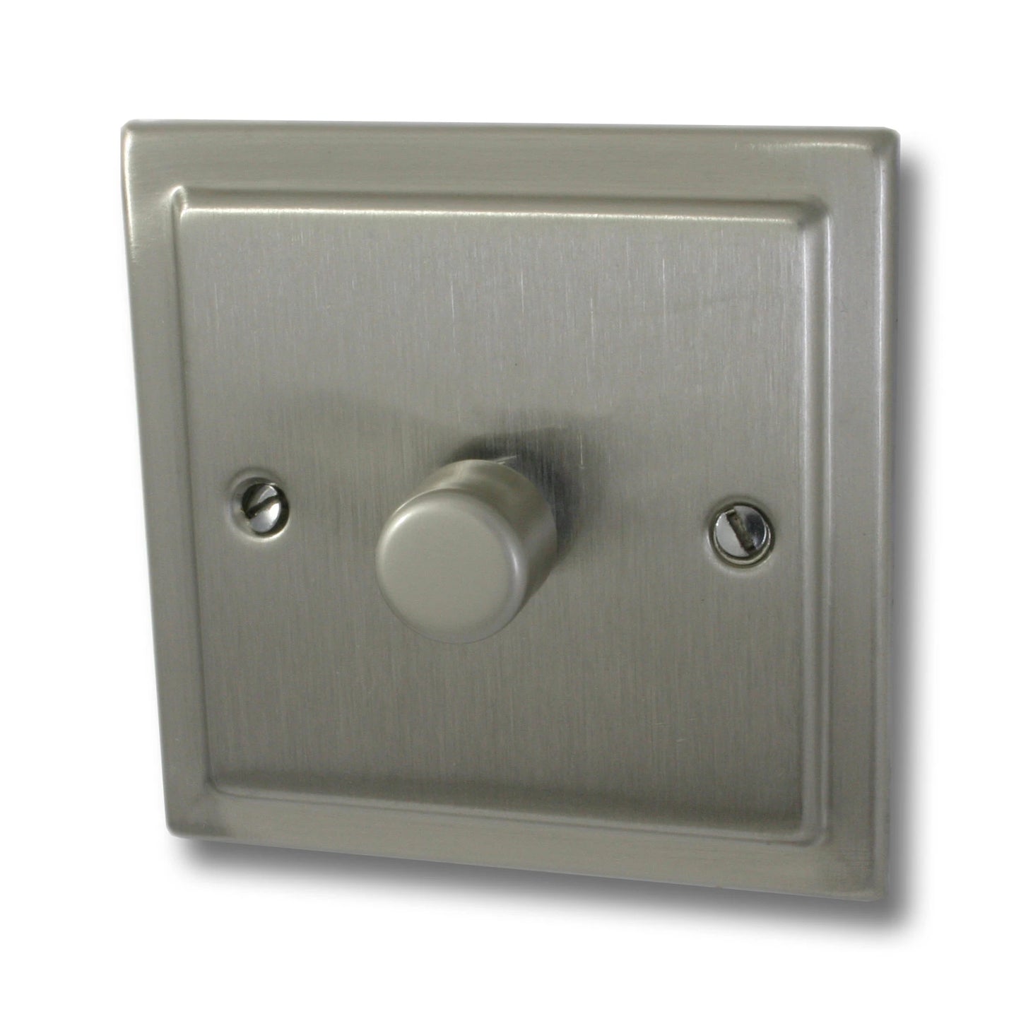 Victorian Satin Nickel 1 Gang 120W LED Dimmer