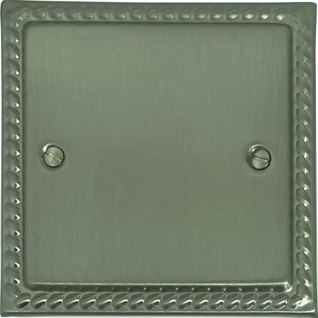 Monarch Satin Nickel 1 Gang Blank Plate