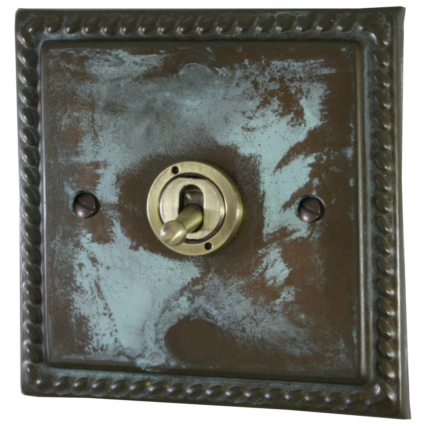 Monarch Verdigris 1 Gang Grid Toggle Plate (Plate Only)
