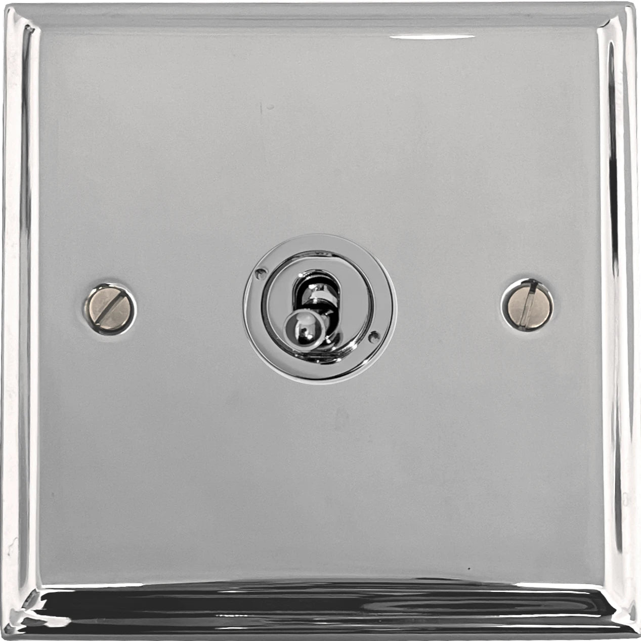 Deco Polished Chrome 1 Gang Toggle