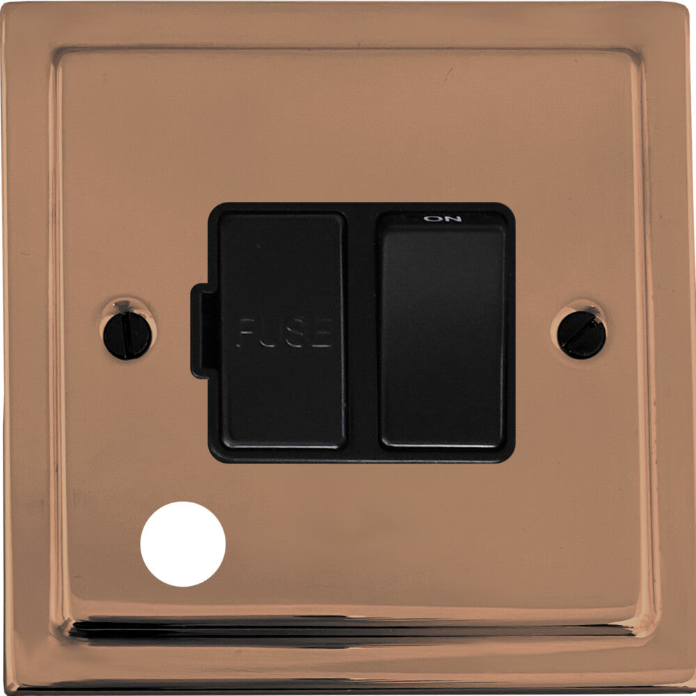 Victorian Polished Copper Switch Fused Spur & F/O