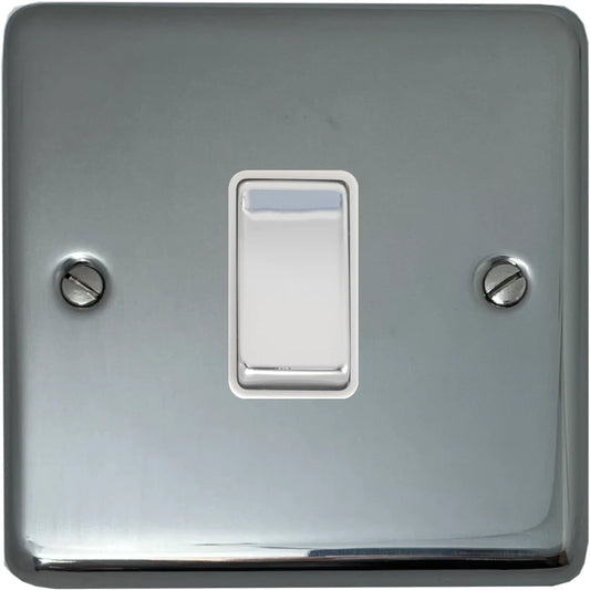 Contour Polished Steel 1 Gang 2 Way Switch