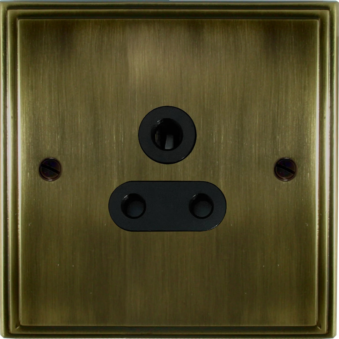 Victorian Antique Brass 5 Amp Socket