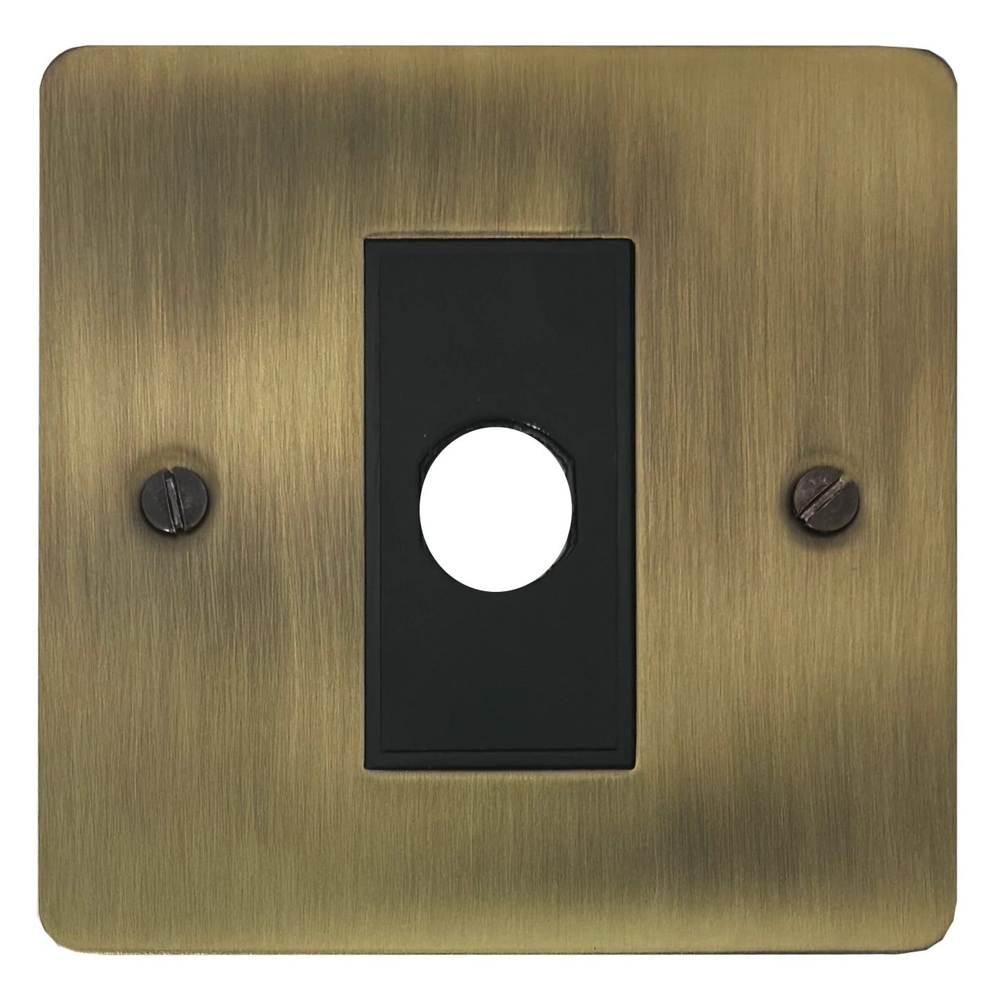 Flat Light Antique Brass Flex Outlet