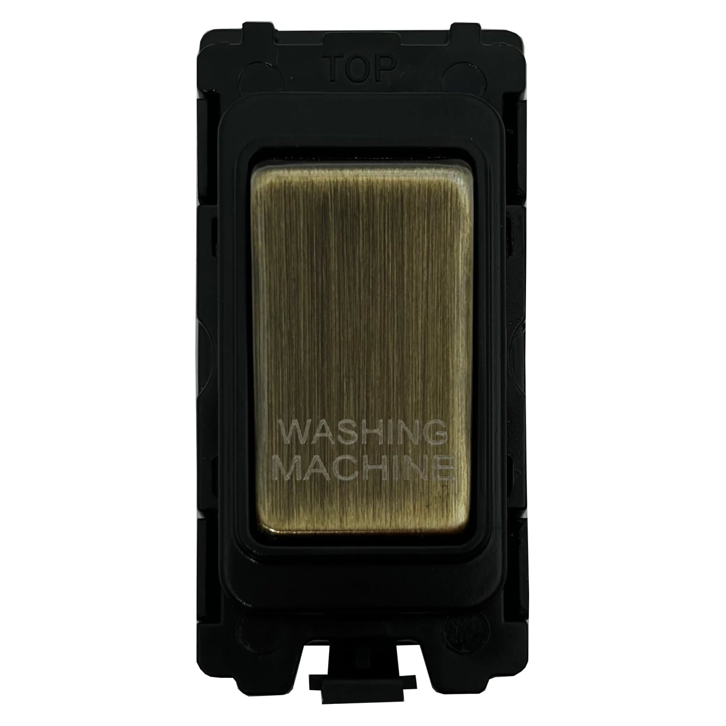 20A DP Switch - Engraved - Washing Machine - Antique Switch
