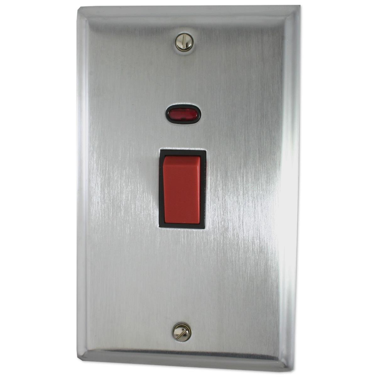 Deco Satin Chrome L/Plate