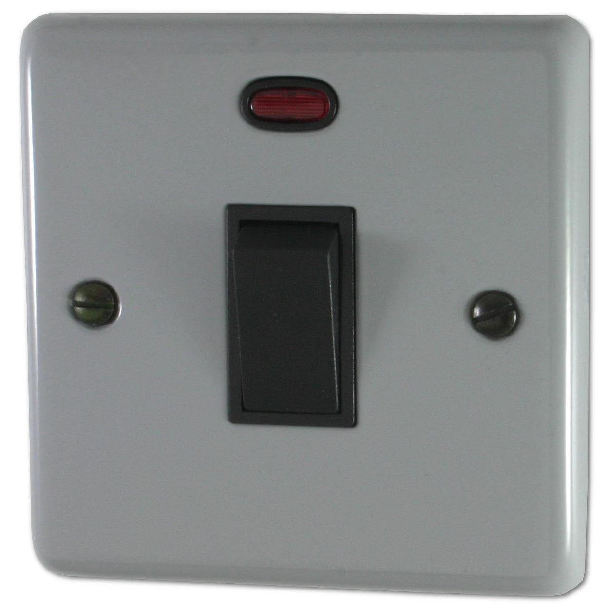 Contour Light Grey 20A Dp Switch + Neon