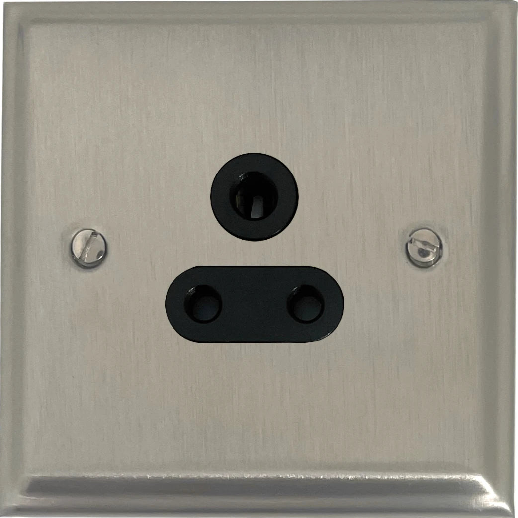 Deco Satin Nickel 5 Amp Socket