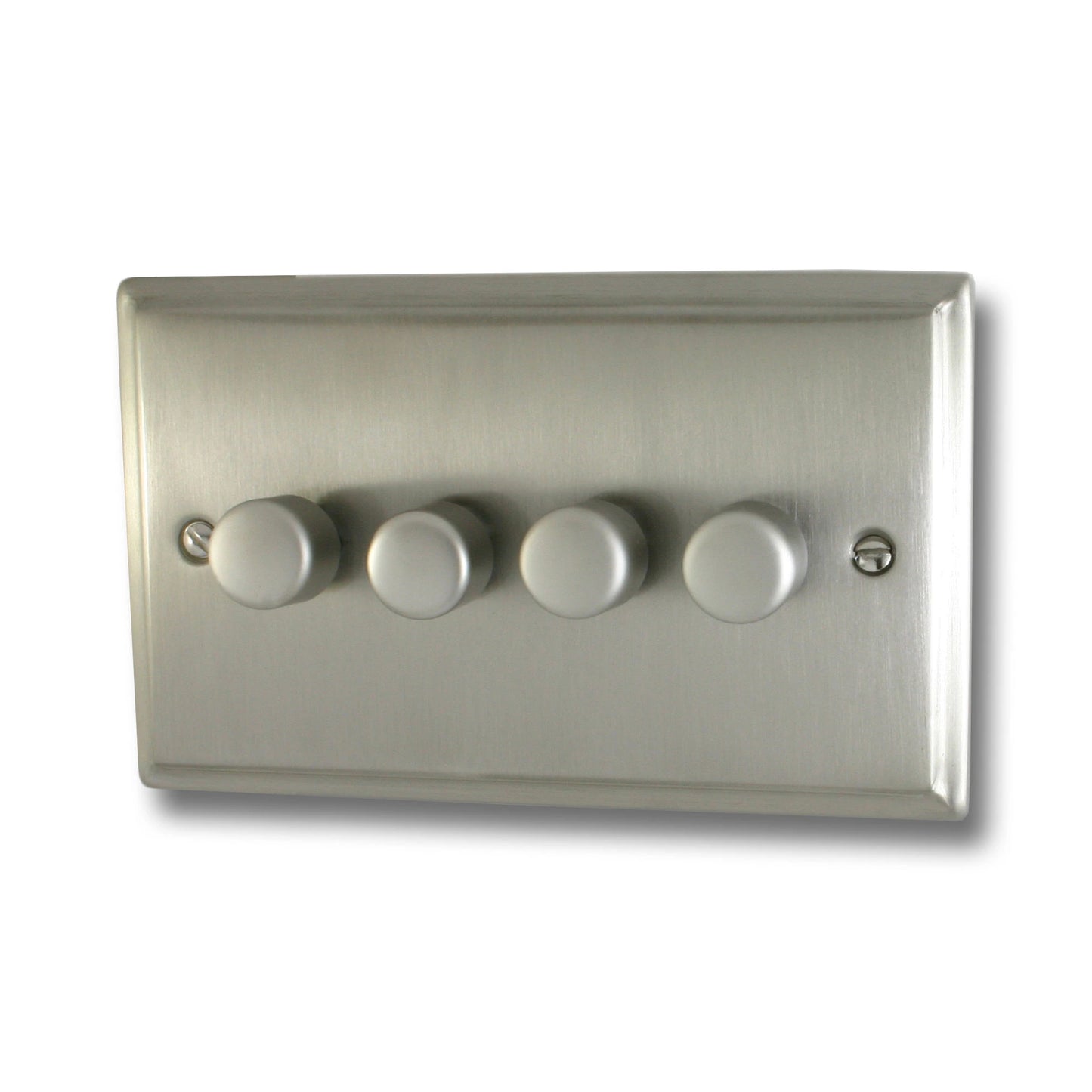Deco Satin Nickel 4 Gang 250W Dimmer