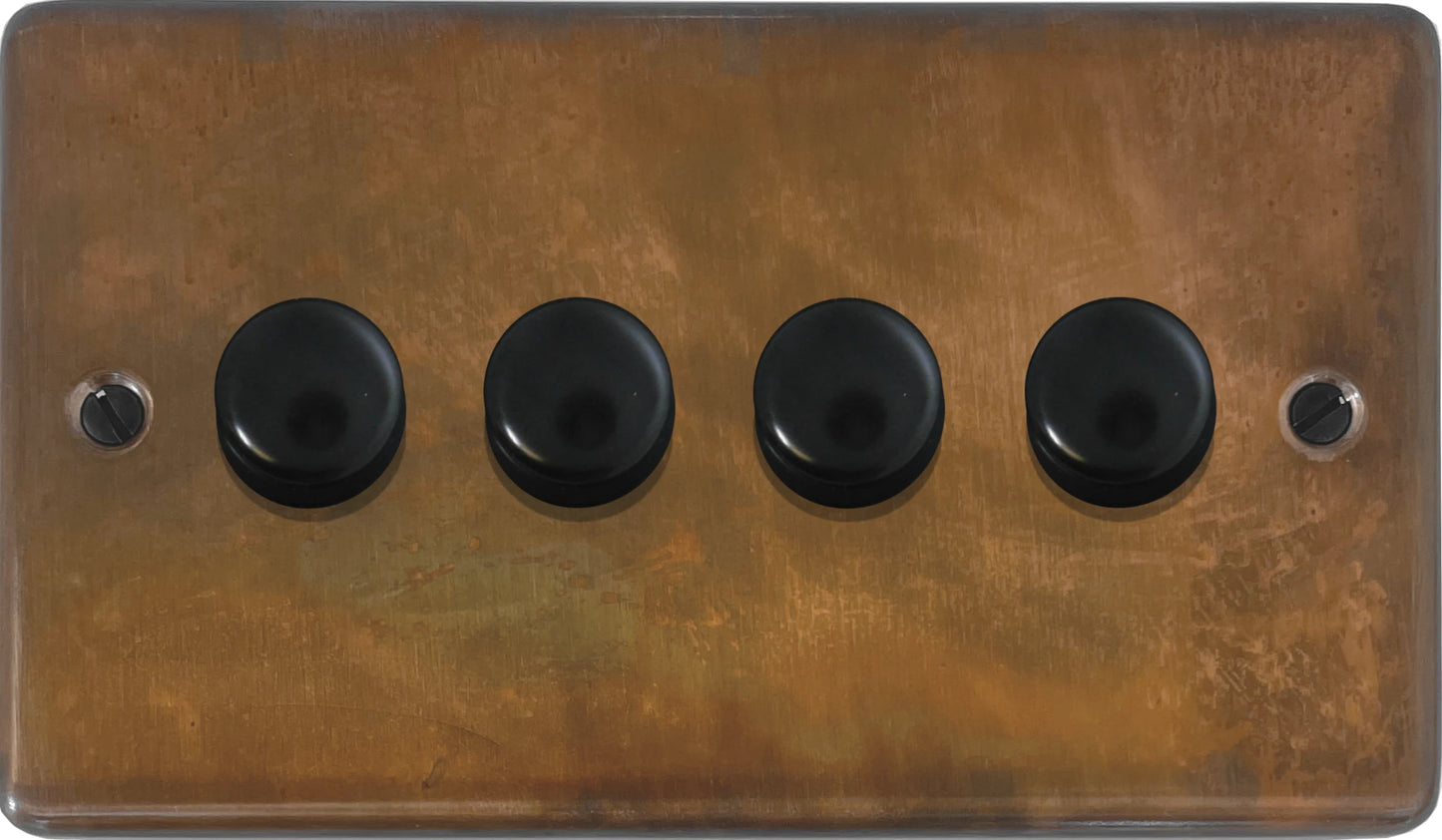 Contour Tarnished Copper 4 Gang Dimmer LED