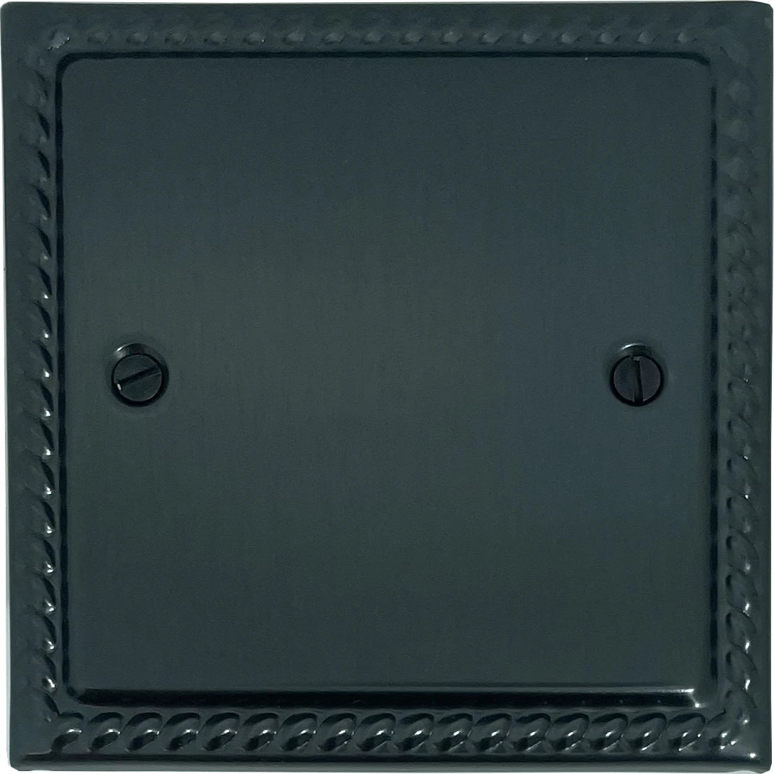 Monarch Black Bronze 1 Gang Blank