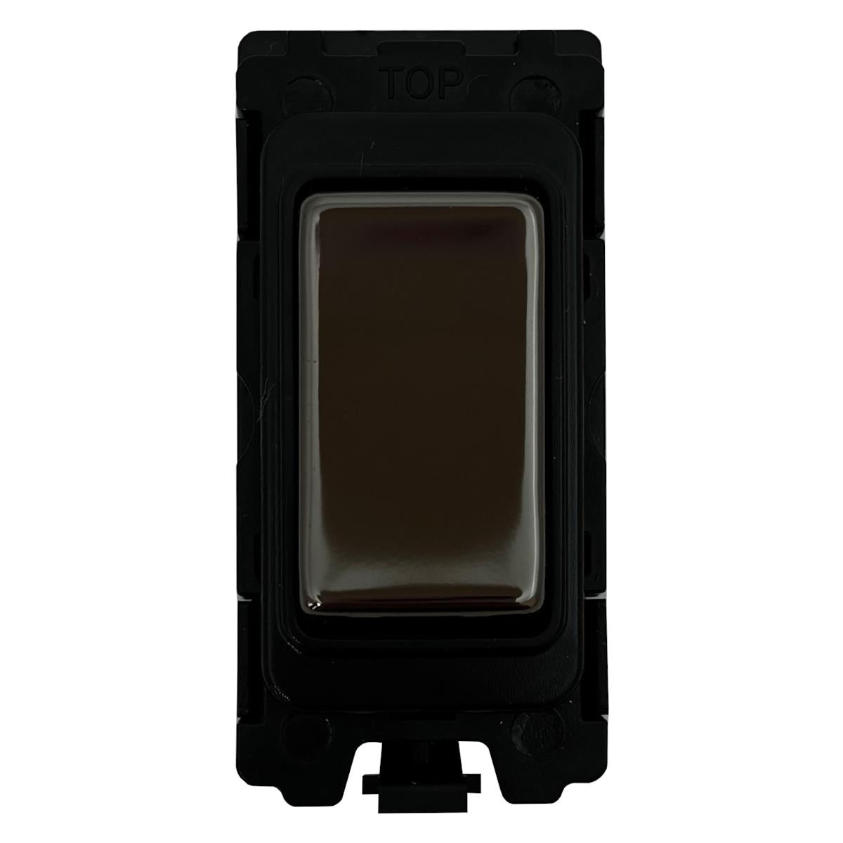 20A 2 Way & Off Retractive - Black and Black Nickel Switch
